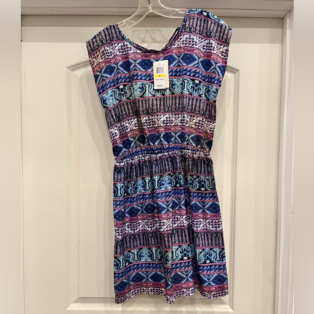 Pink Rose mini multi colored Juniors dress